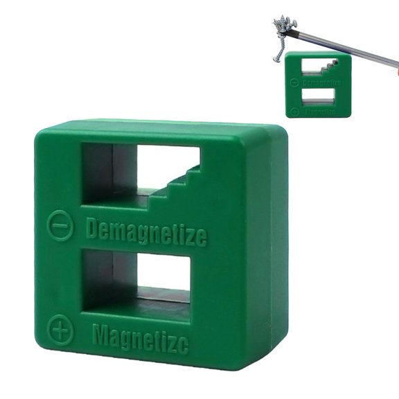 2 In 1 Magnetizer/Demagnetizer for Steel Screwdrivers and Bits, for Quickly Adjusting Magnetism Without Power Source