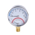 thumbnail image 1 of 2 In 1 Mechanical Pressure Gauge Thermometer Temperature Tester 0-10 Bar G1/4, 1 of 7
