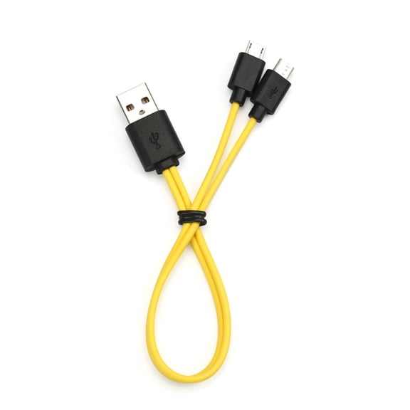 2 In 1 Micro USB C Cable Mobile Phone Charger Cable Splitter USB Charge Cord 2in1 Cellphone Charging Wire