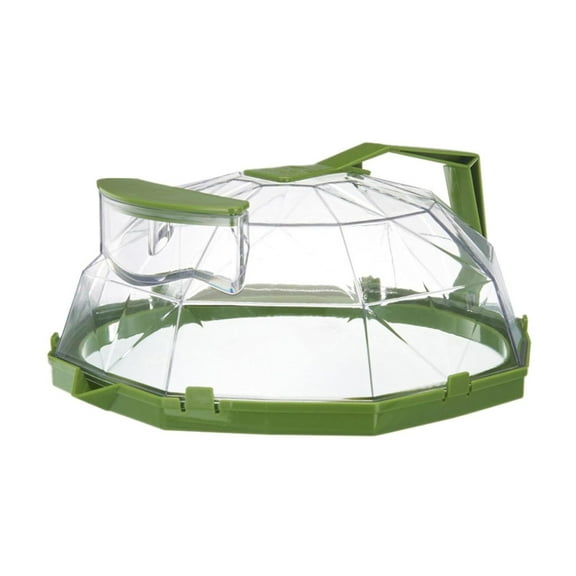 2-In-1 Microwave Cover with Water Sprayer | Transparent Splatter Guard & Steamer for Reheating Food | 10-Inch Dishwasher Safe Kitchen Accessory