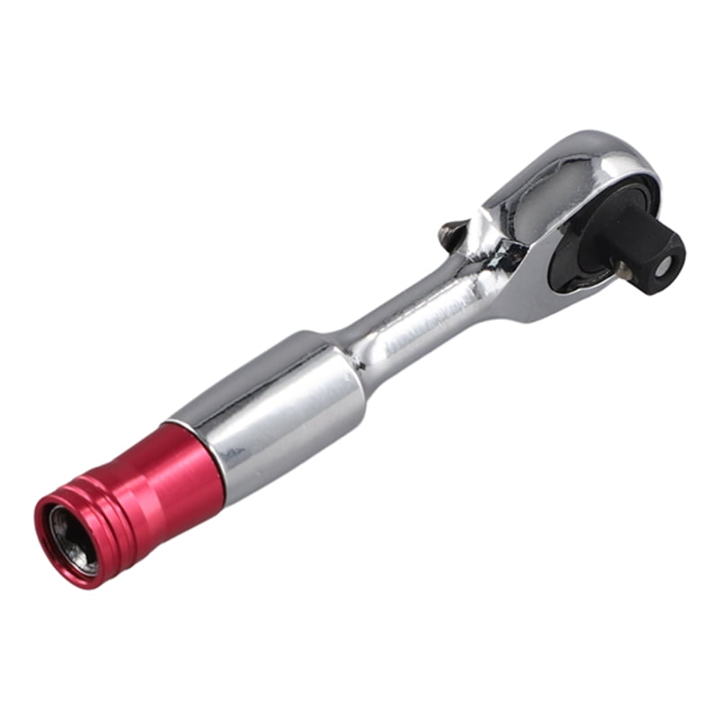 2-In-1 Mini Hex Wrench Hand Sockets Ratchets 1/4 Wrench Set Screwdriver ...