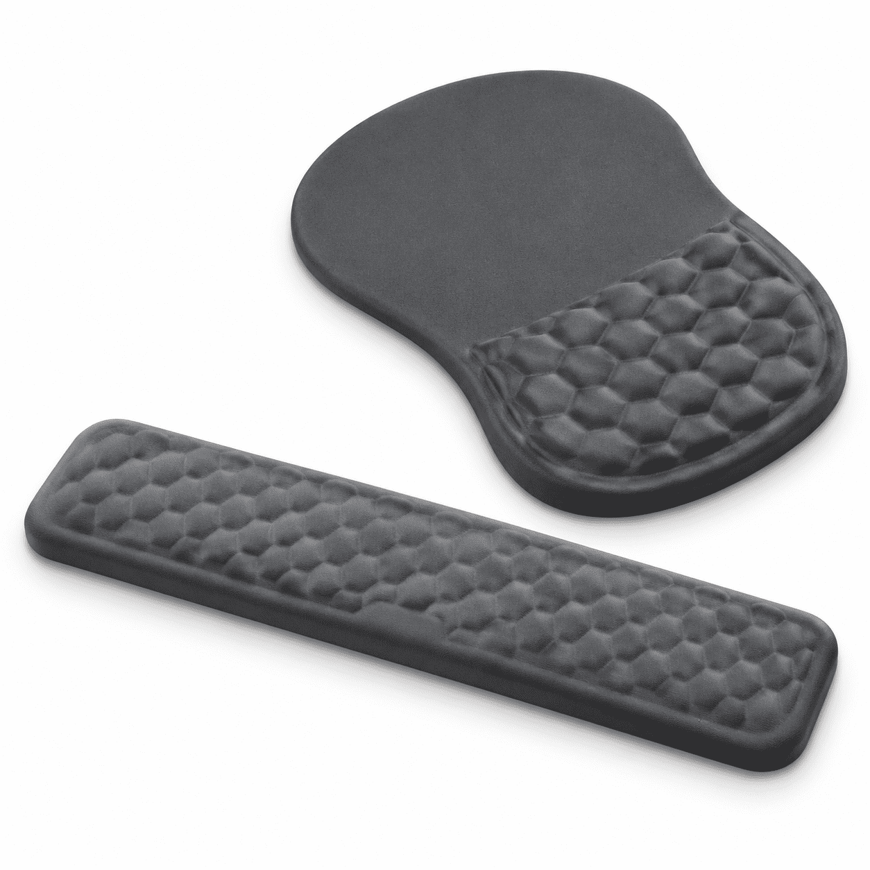 2 In 1 Mouse Pad And Wrist Support Set, Hk012-dark Gray, Memory Gel ...