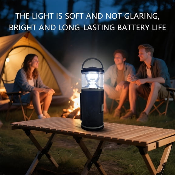 2-In-1 Multi-Function Camping Tool Set with Led Flashlight Home Tool Kit Screwdriver Bits Utility and Hex Key, Powered By 2 Aa Batteries Camping Essentials