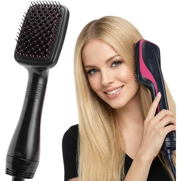 2 In 1 Multifunctional Anion Hair Dryer Brush Comb Styler Hairdressing Tool, Hair Blow Dryer, Paddle Brush