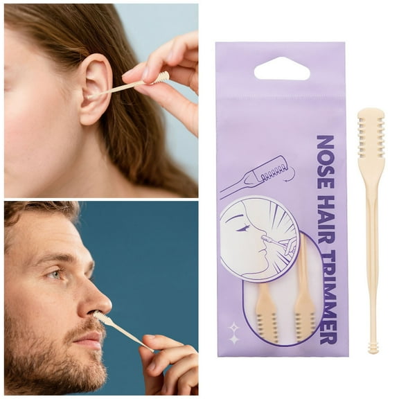 2 In 1 Nasal Hair Cutter - Double Nose Hair Trimmer with 360° Rotating Tool for Efficient Grooming - for Men and Women Personal Care 2PCS