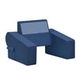thumbnail image 1 of 2-In-1 Navy Blue Reading Pillow with Lap Desk - Convertible Laptop Pillow for Bed & Floor (25.6"L X 23.6"W), 1 of 12