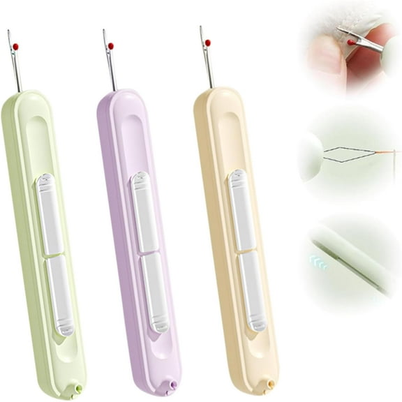 2-In-1 Needle Threader And Seam Ripper, Needle Threaders For Hand Sewing,Plug-In Needle Threader Stretchable Seam Rippers For Sewing, Automatic Needle Threaders Tool For Hand Sewing Knitting ,3PCS