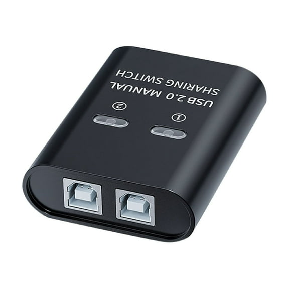 2 In 1 Out USB2.0 Switcher 2 Port Manual USB HUB Share Printer Device USB2.0 Printer Sharing Converter TAPDRA Spare Part