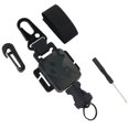thumbnail image 1 of 2 In 1 Outdoor Anti-theft Telescopic Buckle Tactical Small Pouch & Keychain Holder Anti-lost EDC Retractable Spring Rope, 1 of 4
