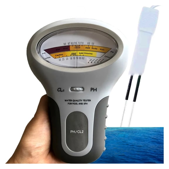 2 In 1 PH Chlorine Meter Chlorine Tester PC-101 PH Tester Chlorine Water Quality Testing Device CL2 Measuring For Pool Aquarium