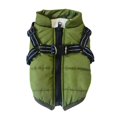 thumbnail image 1 of 2 In 1 Pet Dog Winter Warm Skiing Costume Coat Vest With Chest Strap Harness Warm Clothes for Small Large Dogs, 1 of 9