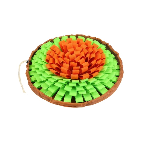 2-In-1 Pet Snuffle Mat and Slow Feeder Bowl for Dogs and Cats - Interactive Sniffing Pad for Mental Stimulation - Foldable Energy Burning Foraging Mat for Anxiety Relief