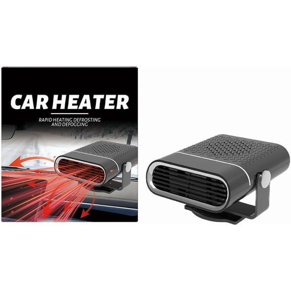 2-In-1 Portable Car Heater and Fan, Portable Car Heater - 150W Fast Heating Warmer 360 Degree Rotation | 12V Vehichle Heater - for Indoor Outdoor Garage Room Camping Office RV Truck Patio