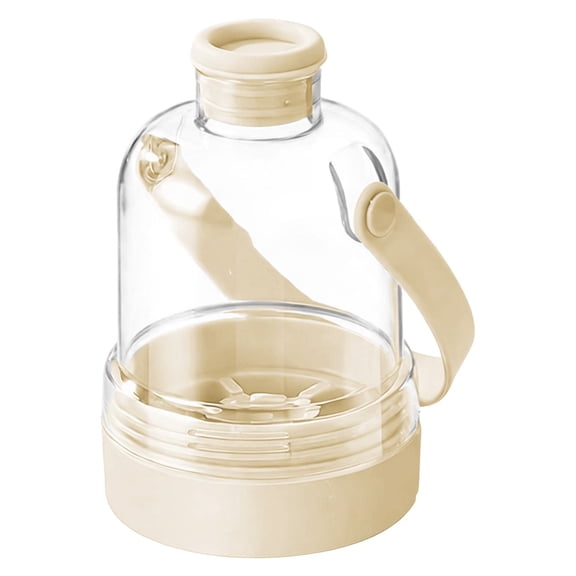 2-In-1 Portable Ice Maker Bottle, Oimcto Easy Ice Tray and Water Bottle Combo, Detachable Leak-Proof Lid, Bpa-Free Vertical Ice Maker for Freezer, Perfect for Travel, Camping and Picnics, White