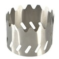 thumbnail image 1 of 2 In 1 Portable Stainless Stove Rack Windscreen Stove Windshield Hiking Camping Backpacking Cookware, 1 of 7