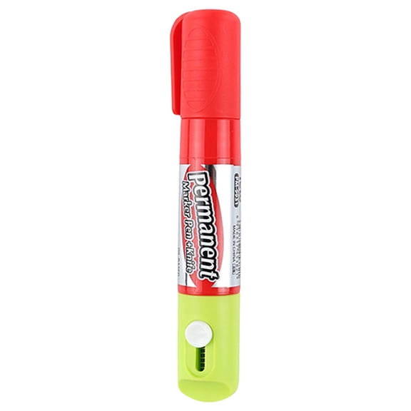 2-In-1 Privacy Wipe Box Cutter, Water-Based Thermal Paper Eraser Pen with Cutter, Quick Thermal Ink Remover for Labels Packages Documents, A Thermal Ink Eraser Pen