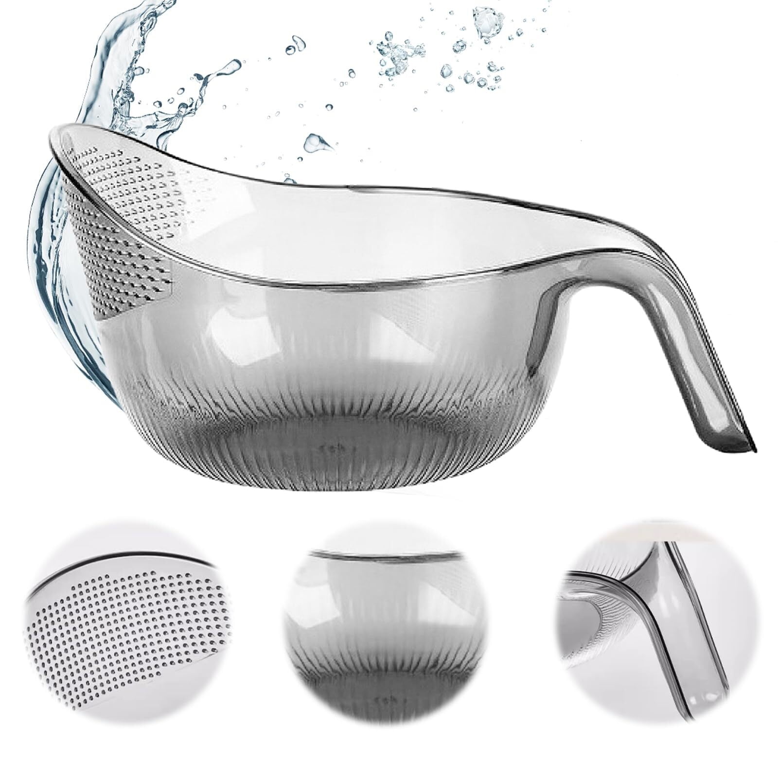2-In-1 Rice Strainer,Large Rice Washer Beans Washer Strainers And ...