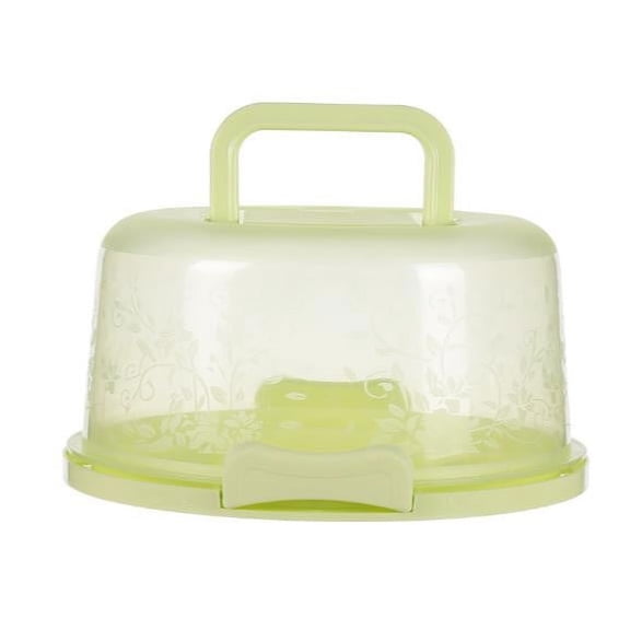 YANHAIGONG Round Cake Carrier with Lid and Handle, 10" Cake Carriers,Dessert Container for Pie, Cupcakes,Portable Cheesecake Container, Cake Stand with Lid Plastic,Cupcake Holder Carrier with Lid
