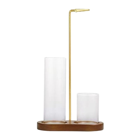 2 In 1 Scented Diffuser Glass Cup Holder Upside Down Incenses Burners with Ashes Catcher for Home Relaxation