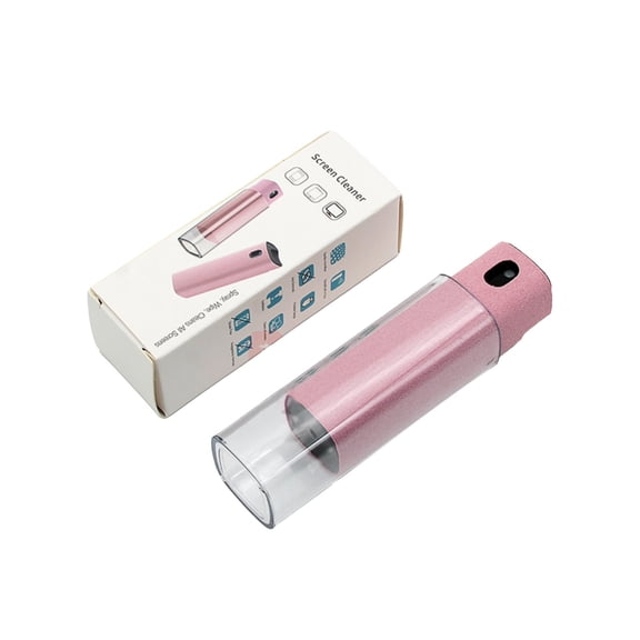 2 In 1 Screen Cleaner Kit With Spray Bottle And Microfiber Wipe For Phone Laptop Tablet TV And Car Screens 50ml (Pink)