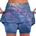 thumbnail image 1 of 2 In 1 Skorts for Women 2 In 1 High Waisted Tennis Skirt Quick Dry Athletic Workout Skirts Shorts with Pockets,,M, 1 of 3