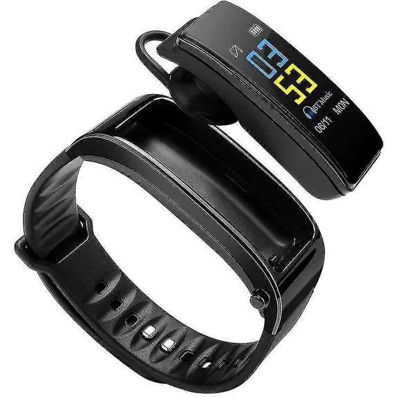 2 In 1 Smart Bracelet Bluetooth Headset Waterproof Watch Wireless Earphone