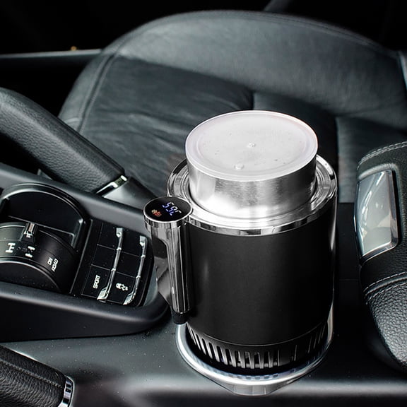 2-In-1 Smart Car Warm & Cold Cup Car Office Heating Cooling Cup Warmer Cooler Smart Car Cup Cooling Beverage Drinks Cans Tumbler Mug Holder