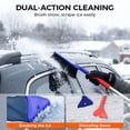 thumbnail image 1 of 2-In-1 Snow Brush and Ice Scraper | Retractable Aluminum Alloy Handle | Extra-Wide 8in Head for Car Roof & Windshield | Winter Car Care Tool, 1 of 6