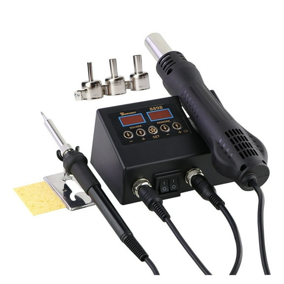 2 In 1 Soldering Station Digital Display Hot Air Gun Welding Rework For Cell-Phone Repair Solder Iron Tools ,Precision Control