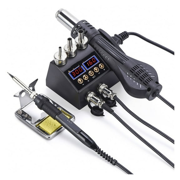 2 In 1 Soldering Station LCD,Digital Display Welding Rework Station For Cell-phone BGA SMD PCB IC,Repair Solder Tools ,Accurate Temperature Control