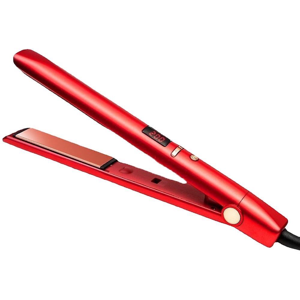 2 In 1 Straightener Flat Iron Straightener And Curler For All Hair Styles Red Walmart