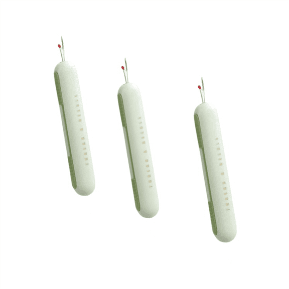2-In-1 Stretchable Sewing Seam Rippers,Manual Tools,Household Accessories,Needle Work Patterns,Green