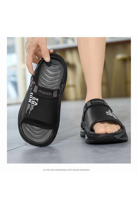 2-In-1 Summer Men'S Outdoor Sandals And Slippers with Thick Non-Slip Sole for Driving