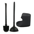 thumbnail image 1 of 2-In-1 Toilet Plunger And Bowl Brush Combo with Stand, Space Saving Bathroom Cleaning Tool with Powerful Suction Cup And Scrubbing Bristles Harlik, 1 of 6