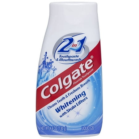 2-In-1 Toothpaste and Mouthwash, Whitening Liquid Gel - 4.6 Oz (Pack of 14)