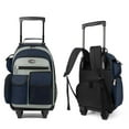 thumbnail image 1 of 20" Rolling Backpack for Women Men,2 in 1 Carry On Travel Backpack with Wheels & Telescopic Handle for Work, Weekend, School & Short Trips, Blue, JH2560, 1 of 8