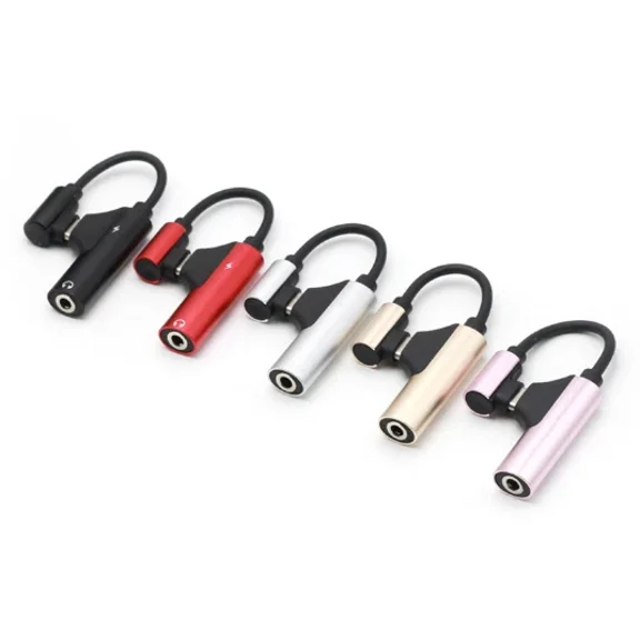 2 In 1 Type-C To 3.5Mm Jack Audio Cable Mobile Phone Charging Cable Splitter