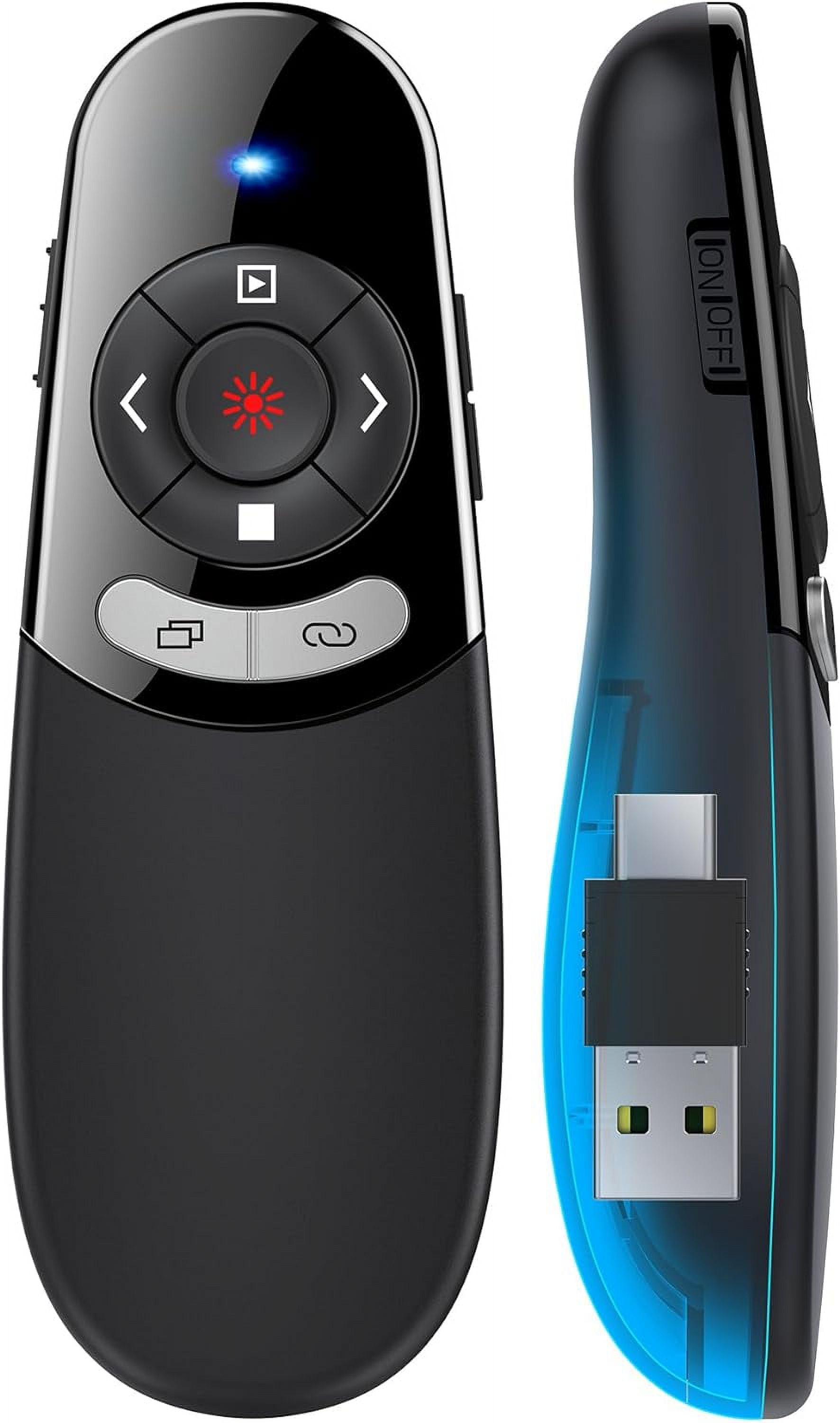 2In1 Type C Usb Presentation Clicker, Wireless Presenter Remote