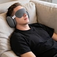thumbnail image 1 of 2-In-1 U-Shaped Travel Pillow with Eye Mask - Memory Foam Neck Support Pillow for Airplane, Office Nap & Home - Light Blocking Sleep Mask for Side Sleepers, 1 of 6