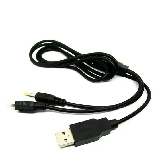 2 In 1 USB Data Charge Cable Cord For PSP1000 PSP2000 PSP3000 TAPDRA Spare Part