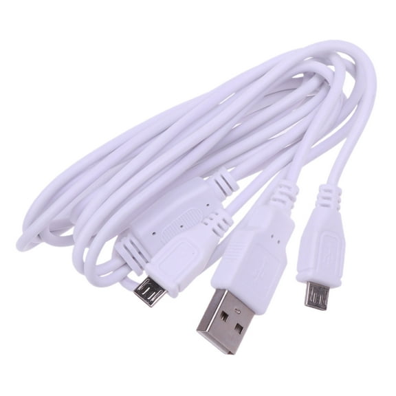 2 In 1 USB To USB Cable Charging Wire Cord Two Device Splitter Cable for Cellphone