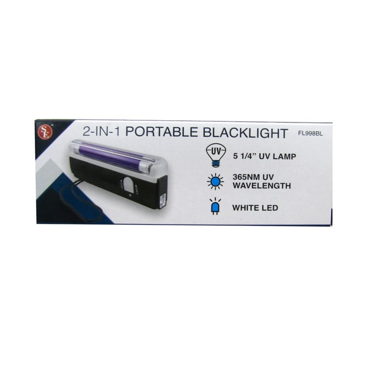 2-In-1 Handheld Portable LED Flashlight Ultraviolet Black Light UV Blacklight 2-In-1 Handheld Portable LED Flashlight Ultraviolet Black Light UV Blacklight