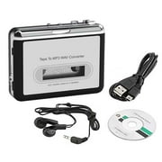 2-In-1 Walkman And Cassette Tape To MP3 WAV Converter With Earphone