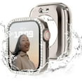 [2In1] Waterproof Glitter Case Compatible With Apple Watch 40Mm