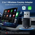 thumbnail image 1 of 2-In-1 Wireless and Auto Adapter Converts Factory Wired To Wireless Plug and Play Portable Usb Design Compatible with Most Vehicles Supports All Oem Controls Steering, 1 of 6