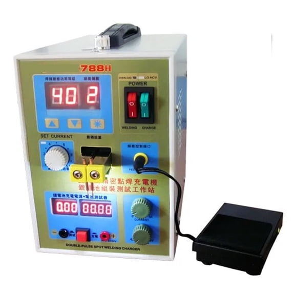 2 In 1 -computer Spot Welding & Battery Charger + 3mm 0.75KG Nickel Sheet 788H ,Heavy Duty Build