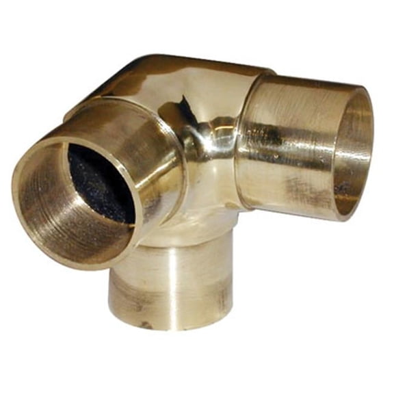 2 In. Flush Side Outlet Ell - Polished Brass