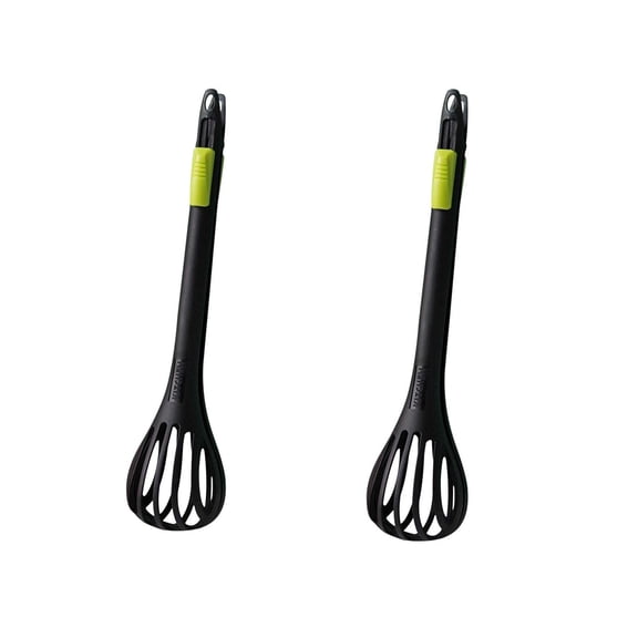 2 In Food Tongs And Whisk, Multifunctional Whisk, Bread Tongs, Handheld Plastic Kitchen Tool