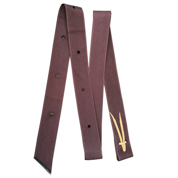 2 In X 6 Ft Hilason Western Horse Premium Single Nylon Leather Cinch Strap Brown