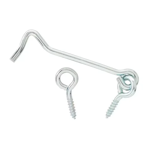 2 In. Zinc-Plated Hook And Eye (3-Pack)